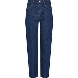 Mid Rise Tapered Leg Ankle Jeans