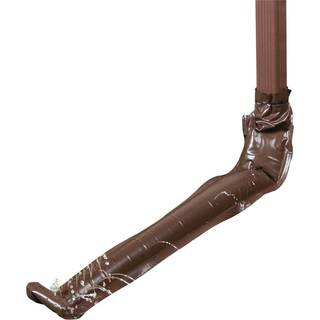 Vinyl downspout tagrend/dræningsudvidelse 46 lang brun