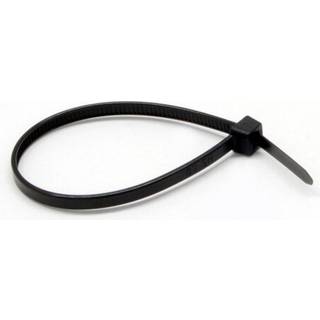 6 tommer nylonkabel binder 18 kg. (8 kg) Vægtgrænse Trækstyrke 100 Pack Self Locking Cable Zip Ties Cablewholesale Black
