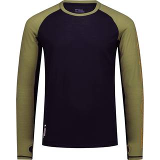 Mons Royale Men's Temple Tech Long Sleeve Fern/Black, L