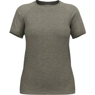 Odlo Essential Seamless Running Shirt Women - Khaki, Size M - khaki