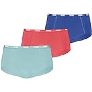 Women&#39;s Puma Mini Short&#39;s Underwear 3 Pack, Red, Clothing - Mixed Colors - 3