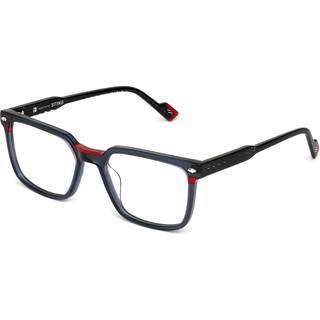 Sting VST528V 06SB 55 Briller Mænd Blue - Transparent Denim Blue Red Laminate - 55mm