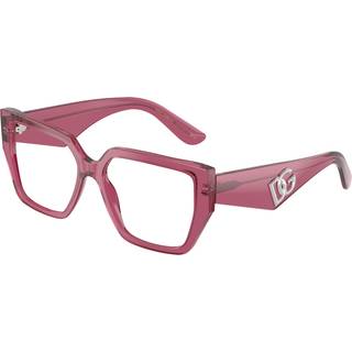 Dolce & Gabbana Kvinde DG3373 3211 Optiske stel Acetat Rød Transparent Firkantet Normal
