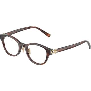 Tiffany Kvinde TF2273D 8421 Optiske stel Acetat Brun Transparent Rund Normal