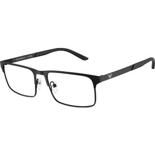 Emporio Armani Mand EA1170 3001 Vista -rammer Metal Sort Transparent Firkantet Normal