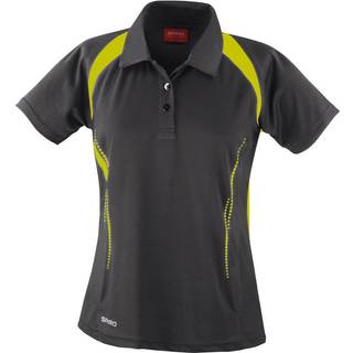 Spiro RT177F Poloshirts Grey / Lime XS (34)