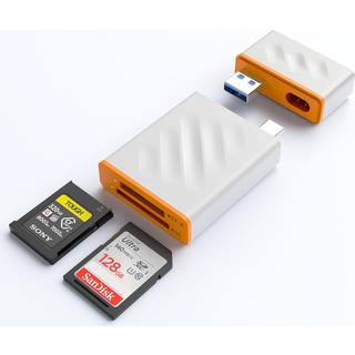NÖRDIC USB-A, USB-C 3.0 Kortlæser 2 Slot CFexpress Type A, SD3.0 UHS-I
