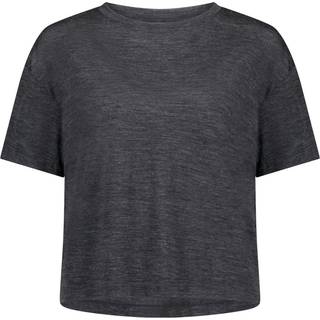 Mons Royale Women's Zephyr Merino Tencel Boxy T-Shirt Merino-shirt Damer størrelse XL farve smoke