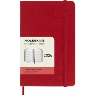 Moleskine 2026 Kalender | H | Dag | Poc. | Rød