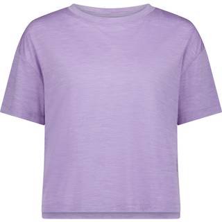 Mons Royale Women's Zephyr Merino Tencel Boxy T-Shirt Merino-shirt Damer størrelse M farve lupin