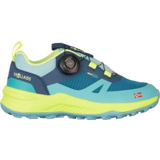 Trollkids Kid's Trollfjord Hiker Low XT Multisportsko Børn størrelse 32 farve turkis