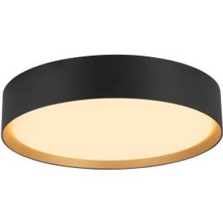 SLV LED-loftlampe Decona, Ø 30 cm, sort/guldfarvet