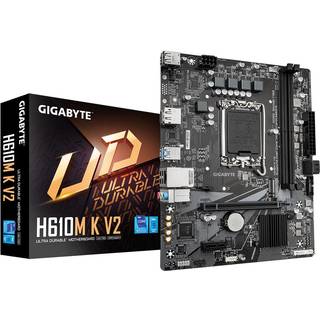 GIGABYTE H610M K V2 - 1.0 - motherboard - micro ATX - LGA1700 Socket - H610 Bundkort - Intel H610 - Intel LGA1700 socket - DDR5 RAM - Micro-ATX