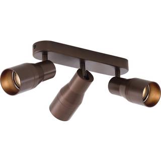 Afrundet loftspot mørk bronze GU10 50 mm 3-lys - Stanley