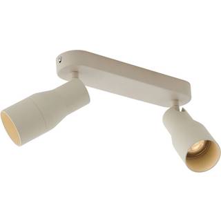 Afrundet loftspot beige GU10 50 mm 2-lys - Stanley