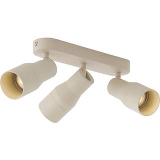 Afrundet loftspot beige GU10 50 mm 3-lys - Stanley