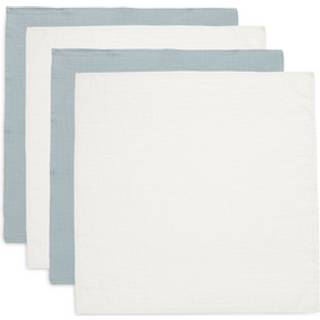 Jollein Tæppe/ Stofble i Musselin 4-pak, Sea Green/Ivory