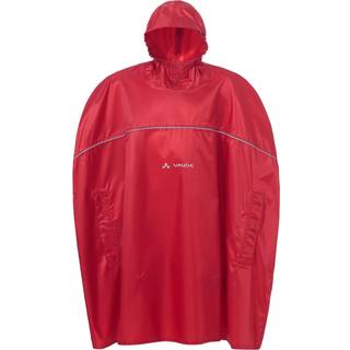 Vaude Kid's Grody Poncho II Poncho Børn størrelse L farve rød