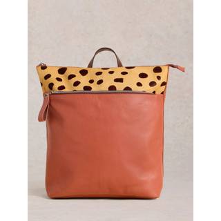 White Stuff White Stuff Pink Farrah Leather Backpack