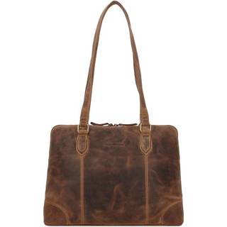 Shopper Leder 37x27cm "Vintage" antikbraun | 1530-25