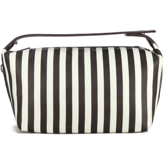 Flora Toiletry Bag - Farve: Lemon Icing Stripe - RPET + PU strap - SILFEN Studio
