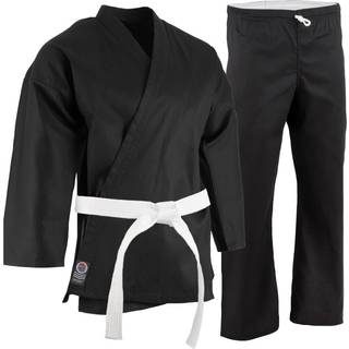 Proforce 5 oz Ultra Light Weight Karate Gi/Uniform - Sort - St?rrelse 6