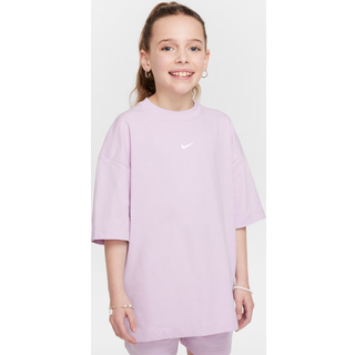 Overdimensioneret Nike Sportswear-T-shirt til større børn (piger) - lilla - XL