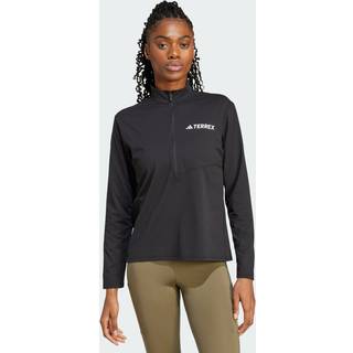 Terrex Multi Climacool-T-shirt med 1/2 lynlås og lange ærmer - Black