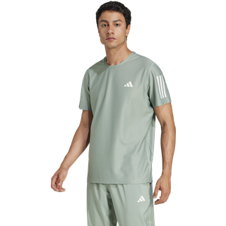 adidas Own The Running Shirt Men - Sage, White, Size XXL - sage