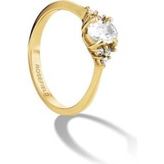 Rosefield JRVO Damenring Goldfarben Vintage Zirkonia