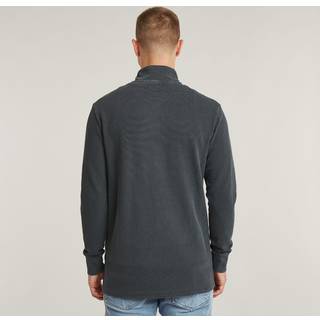 Overdyed Half Zip Tweeter - Dark blue - Men