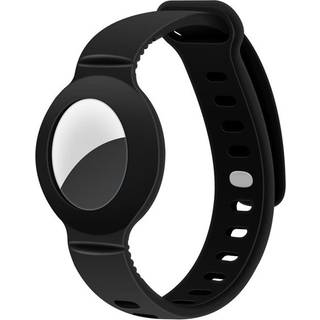 Lippa Silicone Wristband for AirTag and Smart Finder Black