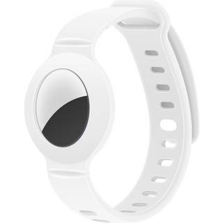 Lippa Silicone Wristband for AirTag and Smart Finder - White