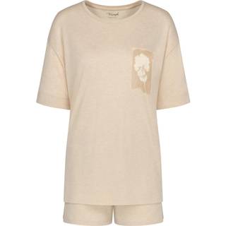 Triumph Endless Comfort Short Sleeve Pyjama - Creme - 44 * Kampagne *