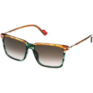 Sting SST560V 0VBT 56 Solbriller Mænd Grøn - Shiny Striped Green Top Orange - 56mm