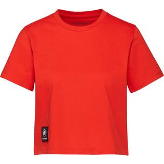 Mammut Women's Massone T-Shirt Cropped Patch Damer størrelse XS farve rød