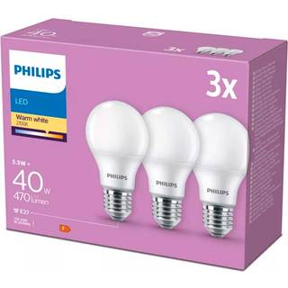 Philips LED Standard Pære 3 Stk - 40 W E27
