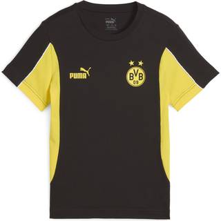 Men&#39;s Puma Borussia Dortmund ftbl ARCHIVE Tee Youth, Black, Size 7-8Y, Clothing - Faster Yellow - 7-8Y