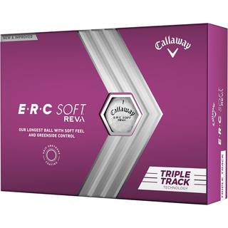 Callaway ERC Soft REVA TripleTrack 23 golfbolde - pakke med 12 stk., hvid