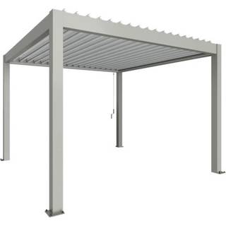 Biohort, Pergola størrelse 3,5 x 3,5 metallic quartz grå/sølv