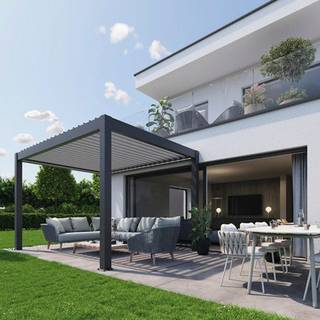 Biohort, Pergola størrelse 3 x 3,5 metallic mørkegrå
