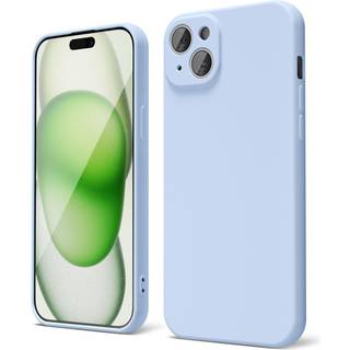 OAKXCO til iPhone 15 plus telefonkasse Telefonkasse flydende silikone tynd slank blød gummi gel tpu almindelig simpel dæk