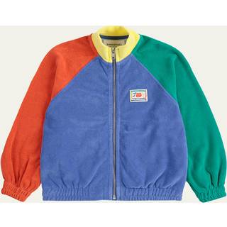 Bobo Choses Smiling Color Block Terry Cloth Sweatshirt Med Lynlås Multicolor 4-5 Y  Blå  4-5 år  mand