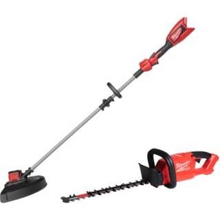 Milwaukee havesæt m18 fpp2opl15-0 græstrimmer + hækkeklipper u/batteri & lader