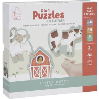 Little Dutch Puslespil 6-i-1 - Little Farm