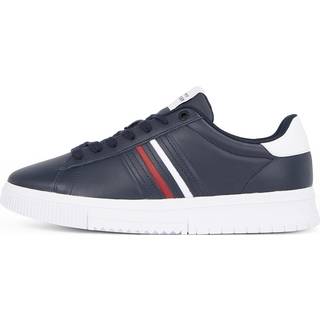 Leather Debossed Logo Trainers