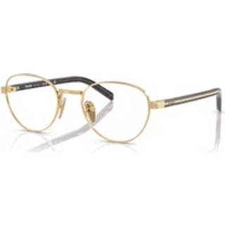 Prada Kvinde PR B53V 5AK1O1 Optiske stel Metal Guld Transparent Rund Normal