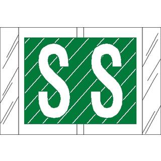 Tabbies Original Col'r'tab 12000 Series Alpha Labels Green S """" 1 """" H X 1-1/2 """" W Heavy Duty & Fade-resistente lavet i USA 500 Etiketter/rulle