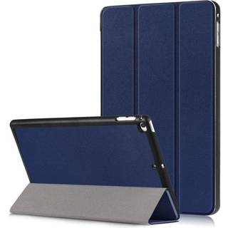 iPad Mini (2019) tre-fold læder etui - Mørkeblå